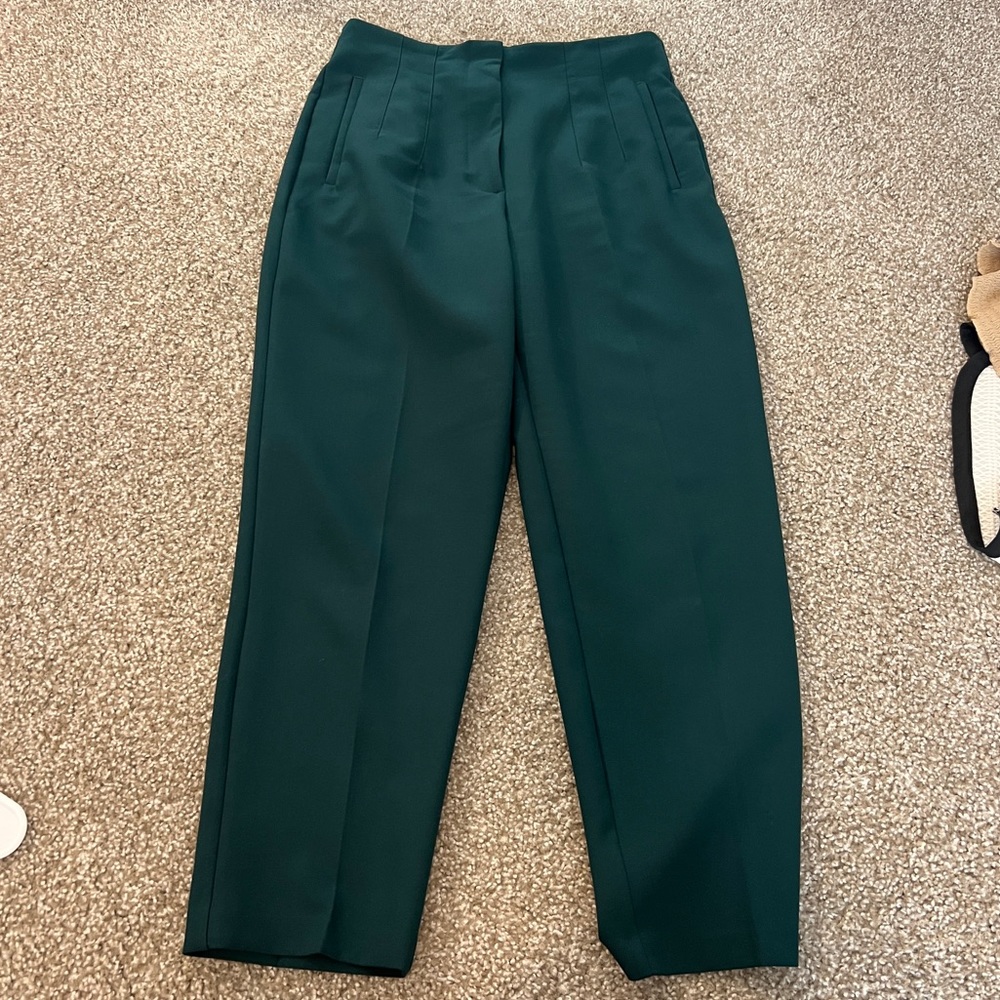 ❌SOLD❌ ZARA High Waisted Pants Dark Green